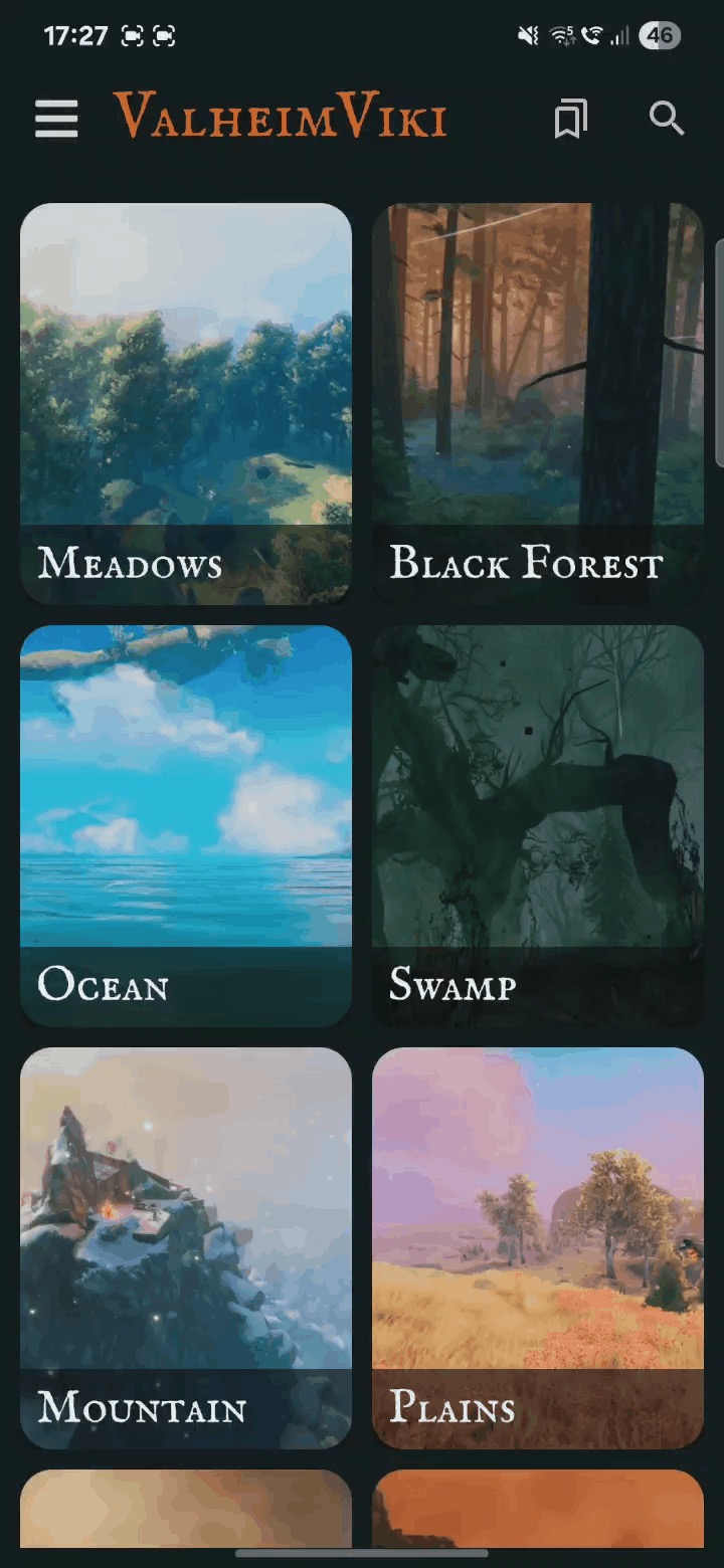 Valheim Viki search screen